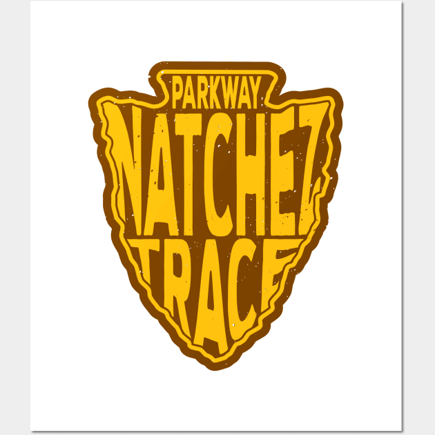 Natchez Trace Parkway name arrowhead Wall Art by nylebuss